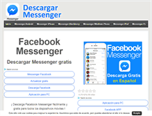 Tablet Screenshot of descargarmessenger.net
